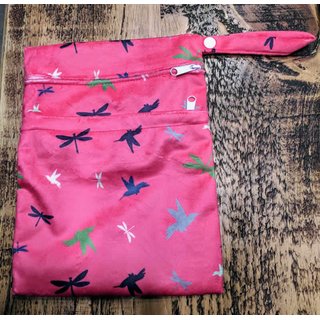 Cheeky Wipes Double Wetbag Pink Birds