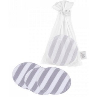 ZW waschbare Abschminkpads 10er-Set Grey stripes
